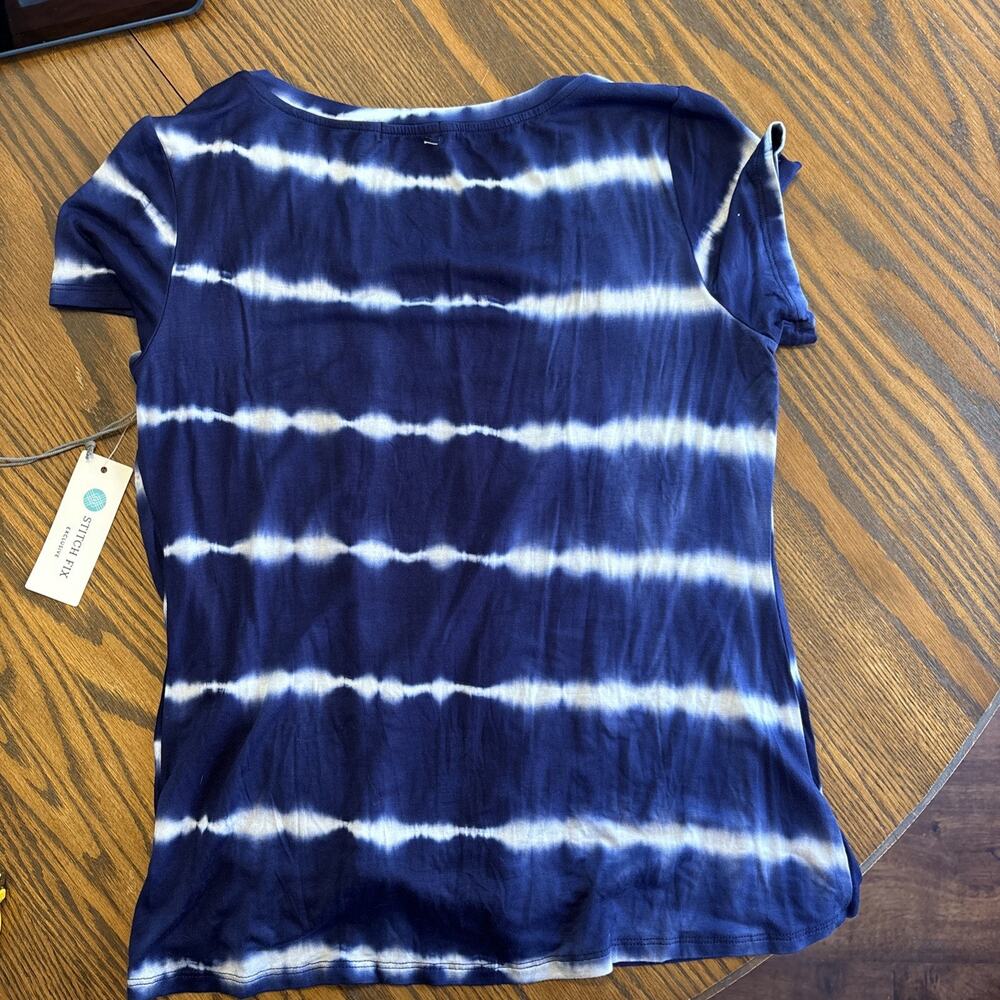 nine britton blue stripe twist knot medium - Picture 6 of 6